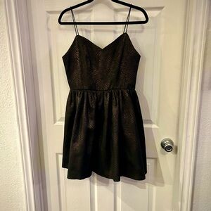NWOT! Love Ady (Nordstrom) Shimmering Black Mini Dress